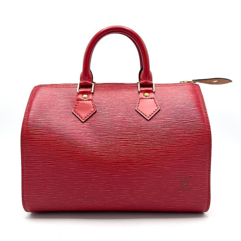 Louis Vuitton Castillian Red Epi Speedy 25